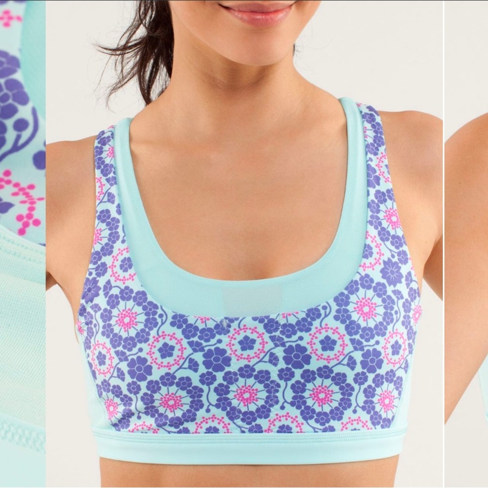 Lululemon Run: Stuff Your Bra II
Twiggy Printed Power Purple / Aquamarine